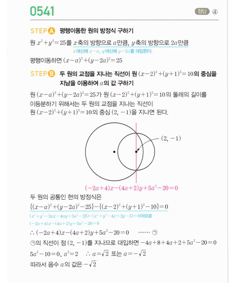 마플시너지 공통수학2 541번 해설 이미지 1