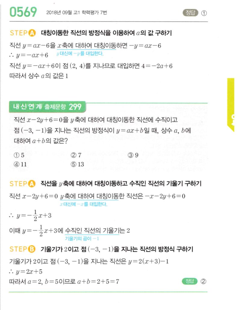 마플시너지 공통수학2 569번 해설 이미지 1