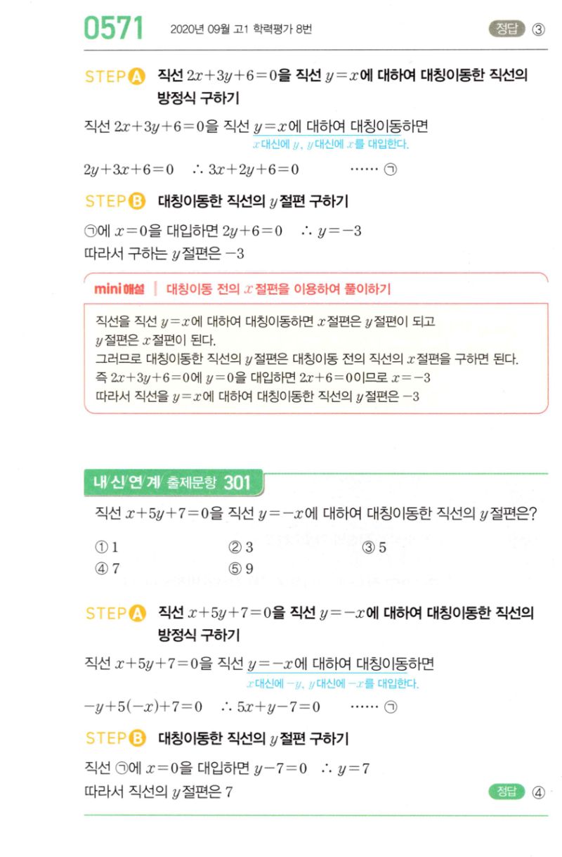 마플시너지 공통수학2 571번 해설 이미지 1