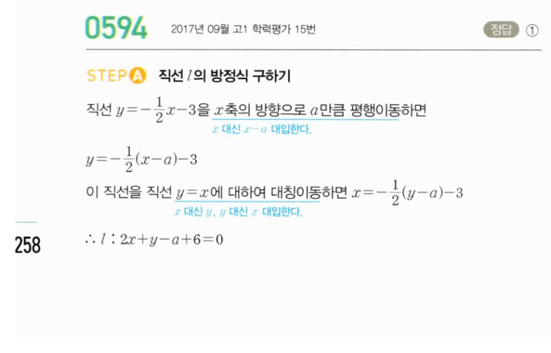 마플시너지 공통수학2 594번 해설 이미지 1
