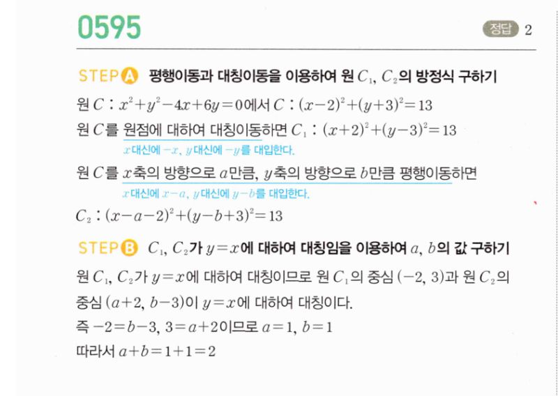 마플시너지 공통수학2 595번 해설 이미지 1