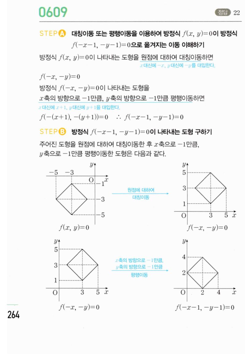 마플시너지 공통수학2 609번 해설 이미지 1