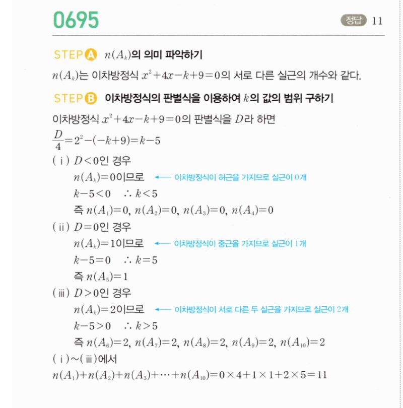 마플시너지 공통수학2 695번 해설 이미지 1