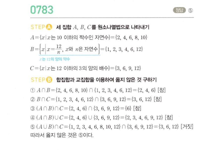 마플시너지 공통수학2 783번 해설 이미지 1
