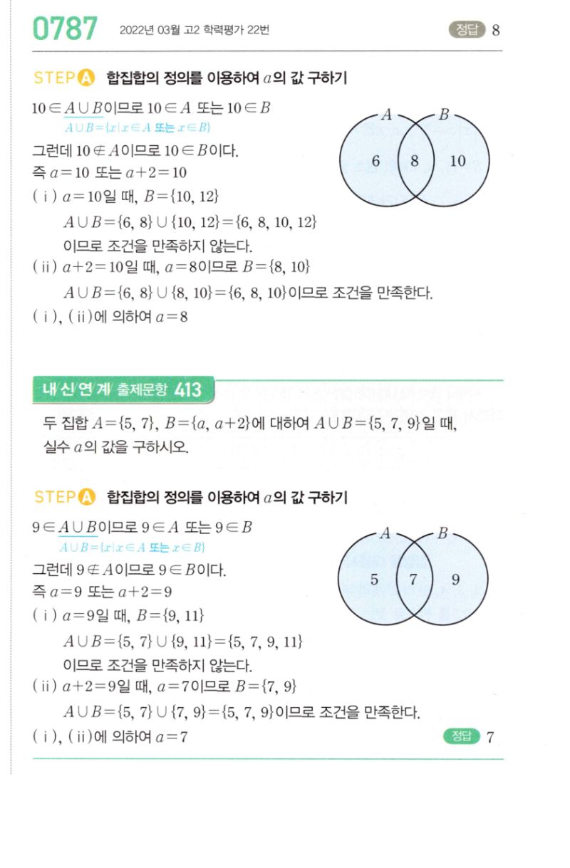 마플시너지 공통수학2 787번 해설 이미지 1