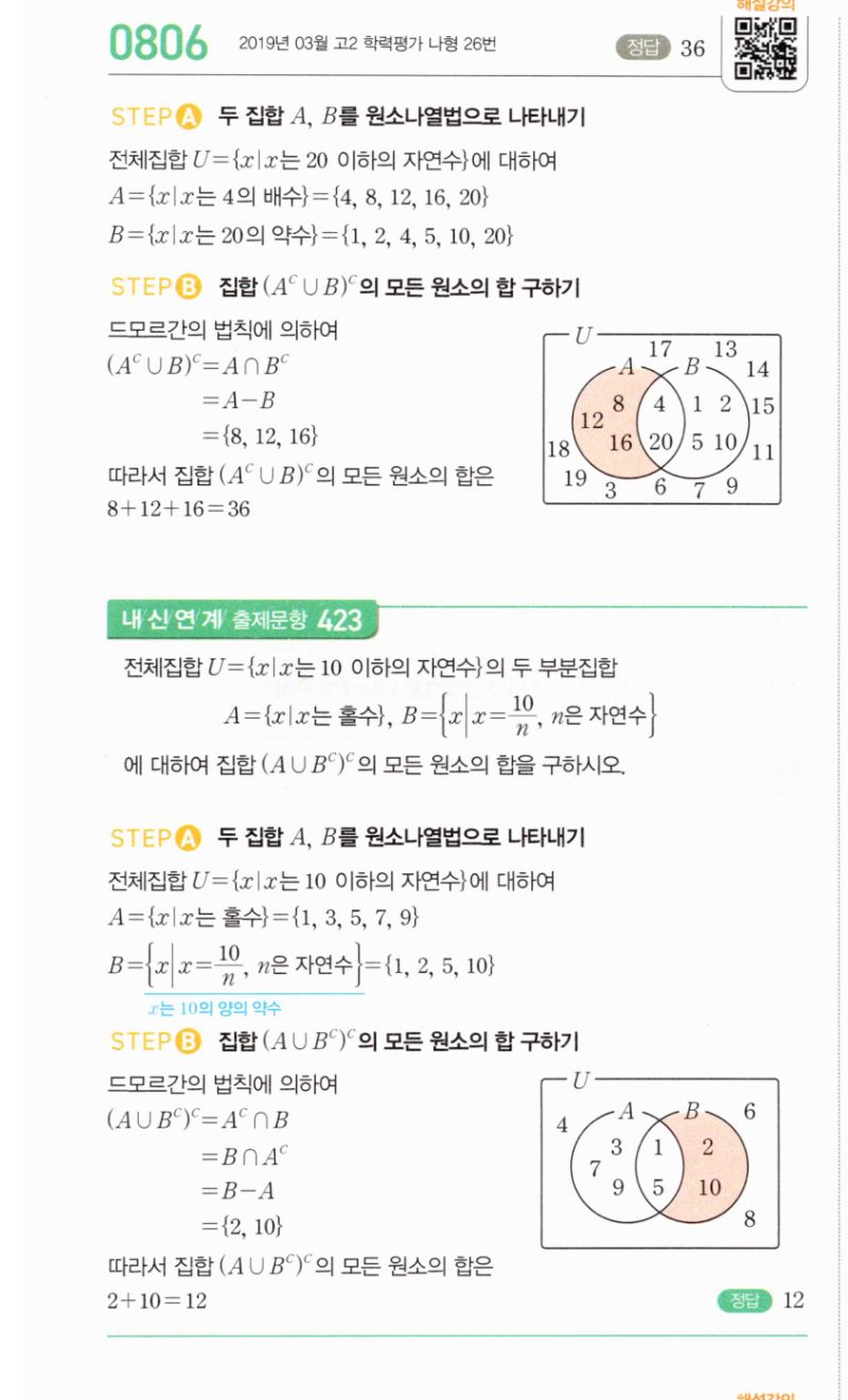 마플시너지 공통수학2 806번 해설 이미지 1