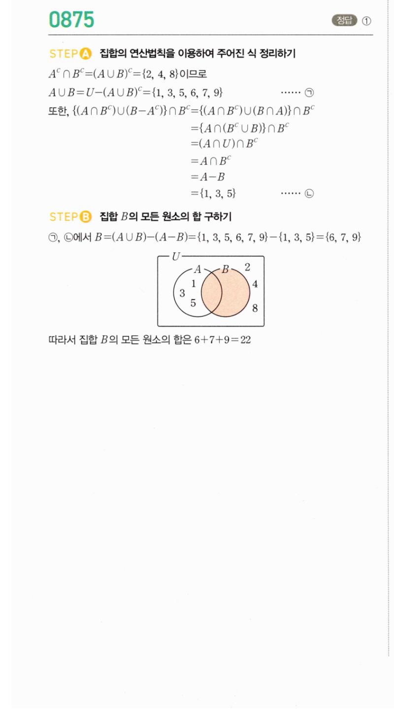 마플시너지 공통수학2 875번 해설 이미지 1