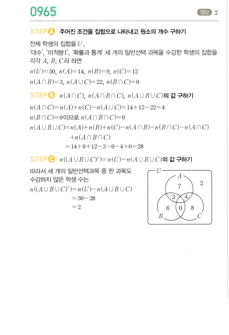 마플시너지 공통수학2 965번 해설 이미지 1