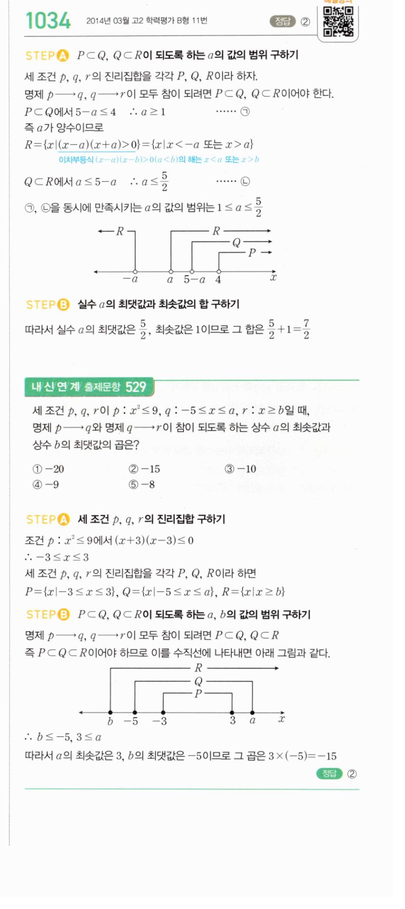 마플시너지 공통수학2 1034번 해설 이미지 1
