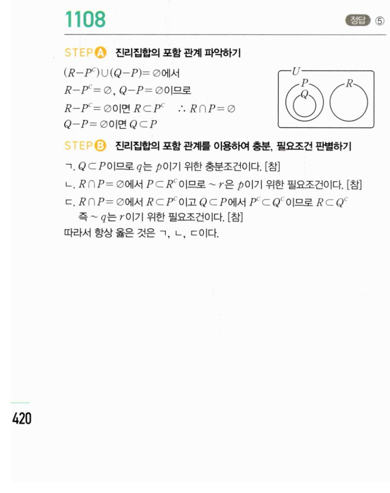마플시너지 공통수학2 1108번 해설 이미지 1
