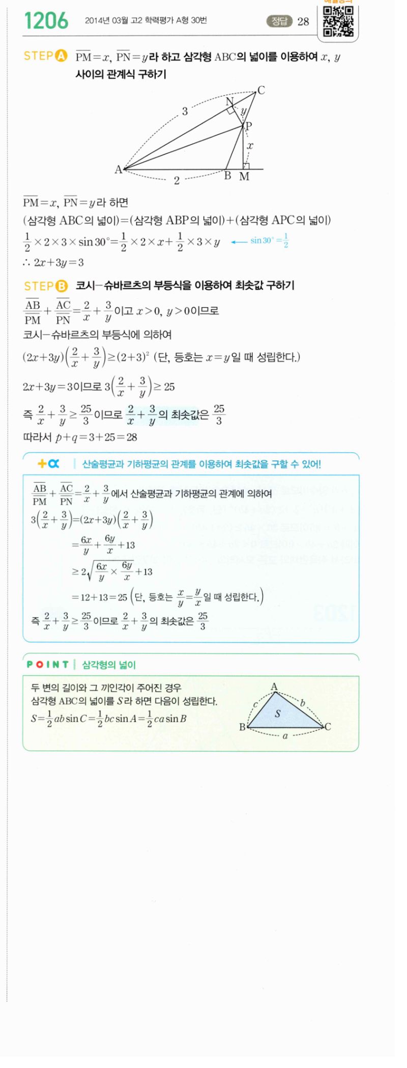 마플시너지 공통수학2 1206번 해설 이미지 1
