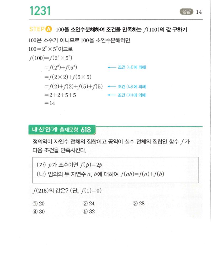 마플시너지 공통수학2 1231번 해설 이미지 1