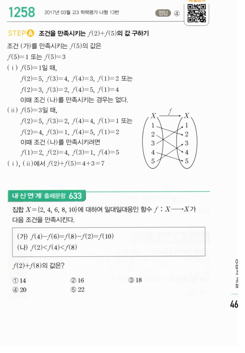마플시너지 공통수학2 1258번 해설 이미지 1