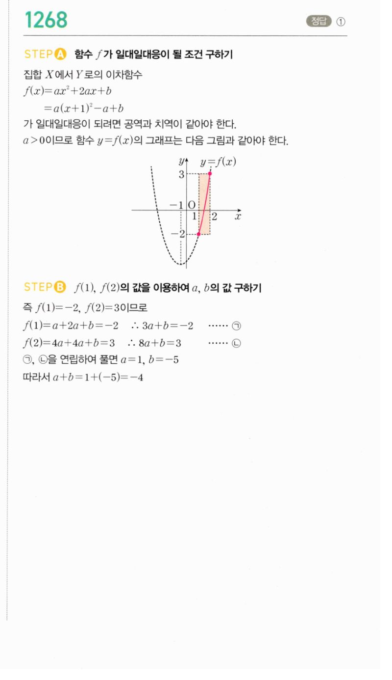 마플시너지 공통수학2 1268번 해설 이미지 1