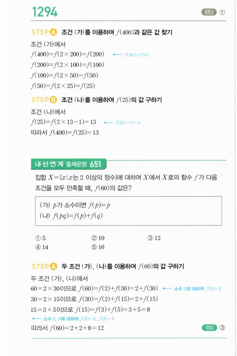 마플시너지 공통수학2 1294번 해설 이미지 1