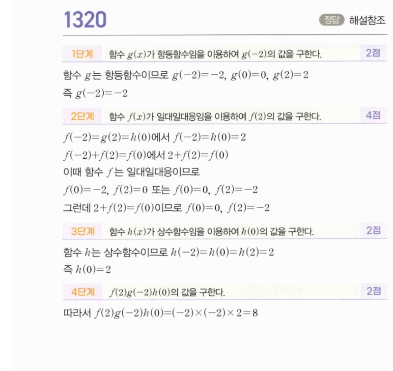 마플시너지 공통수학2 1320번 해설 이미지 1