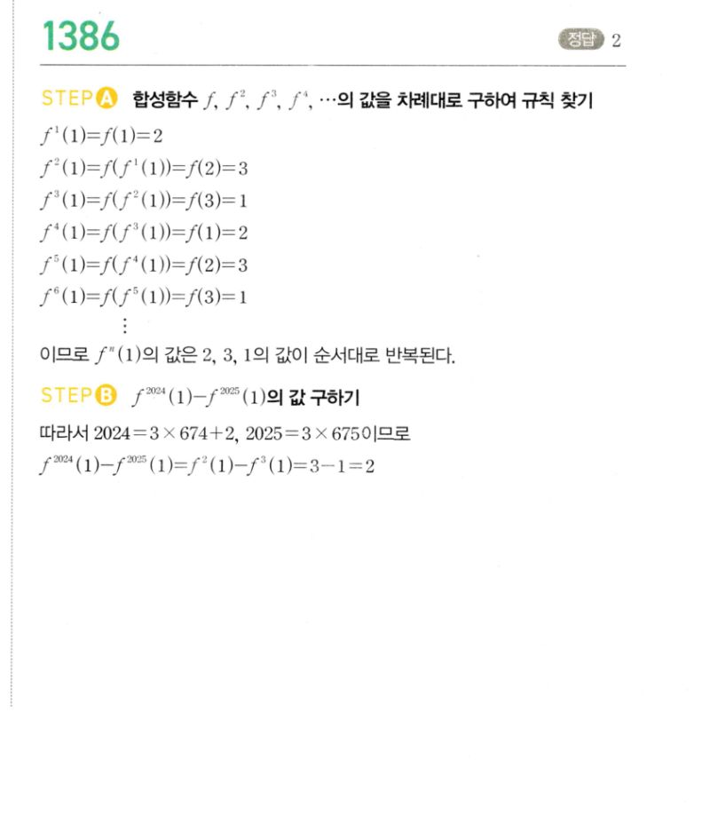 마플시너지 공통수학2 1386번 해설 이미지 1