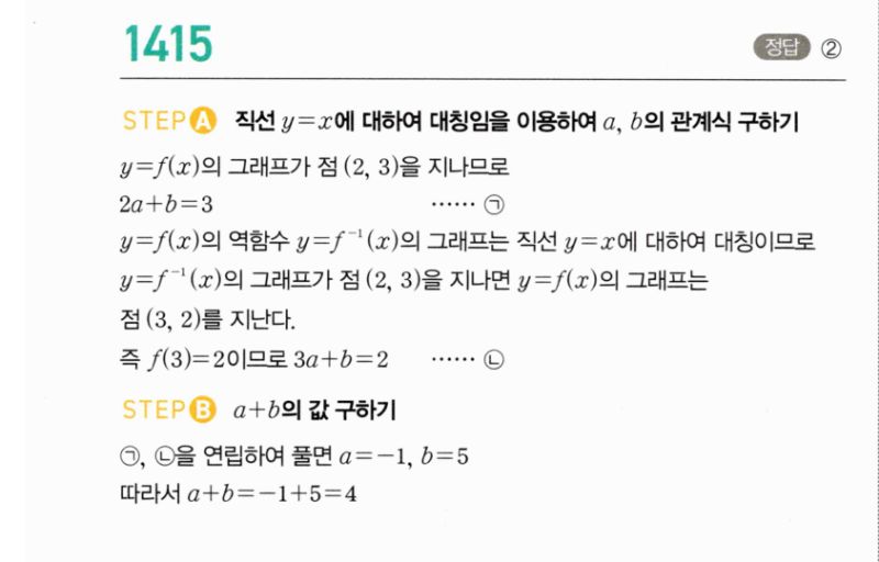 마플시너지 공통수학2 1415번 해설 이미지 1