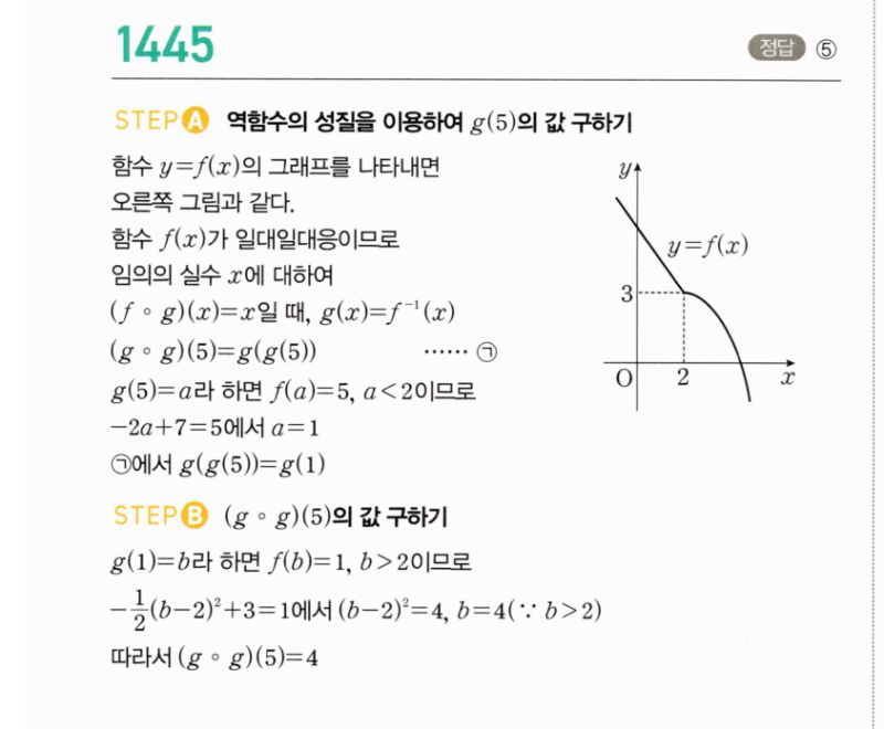 마플시너지 공통수학2 1445번 해설 이미지 1
