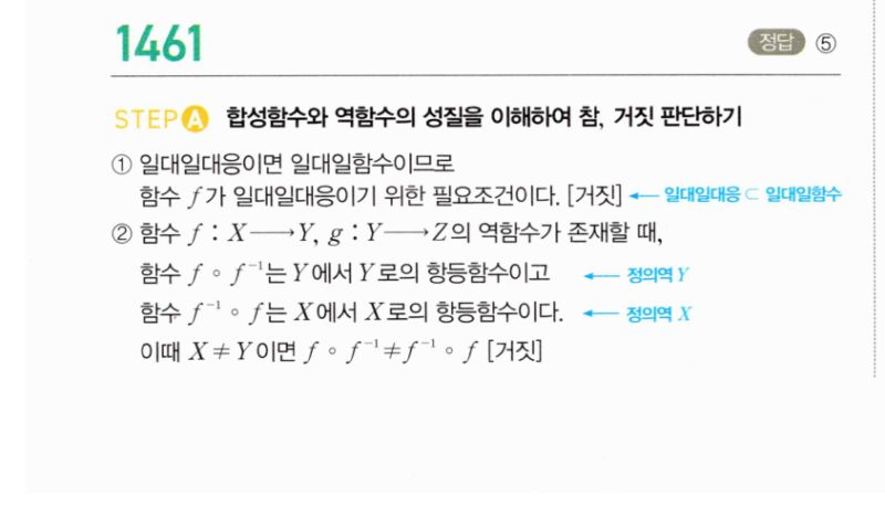 마플시너지 공통수학2 1461번 해설 이미지 1