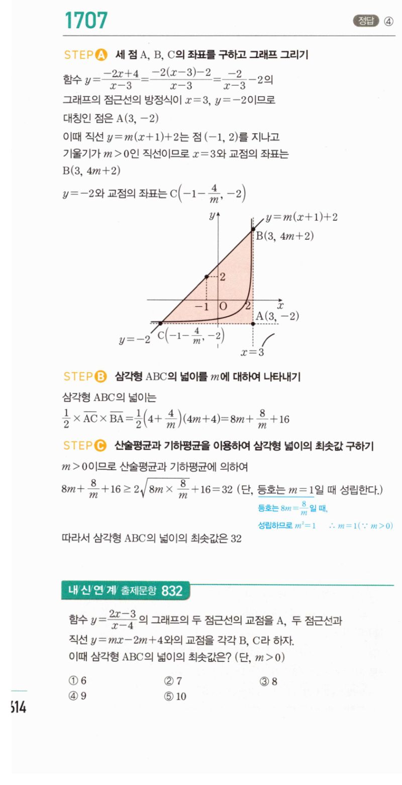 마플시너지 공통수학2 1707번 해설 이미지 1