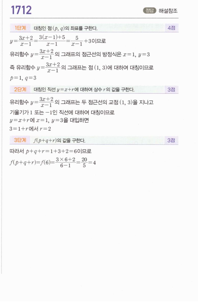마플시너지 공통수학2 1712번 해설 이미지 1