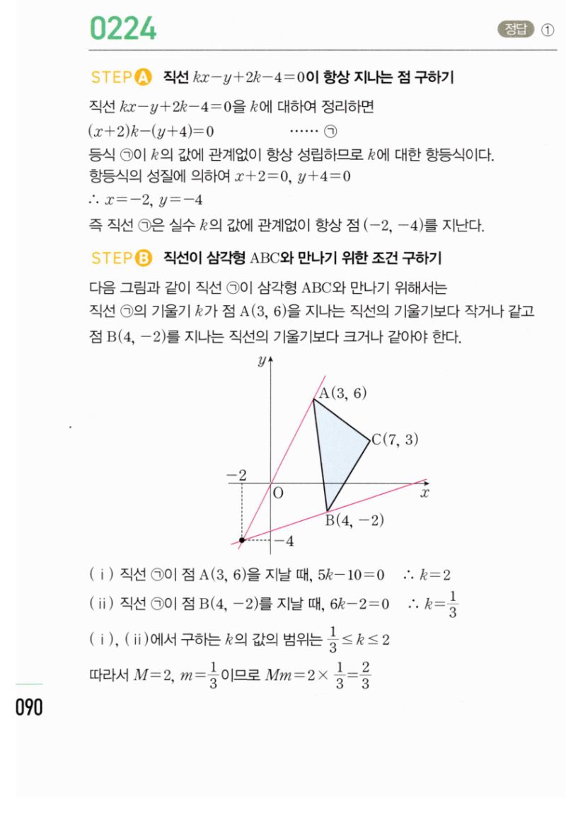 마플시너지 공통수학2 224번 해설 이미지 1