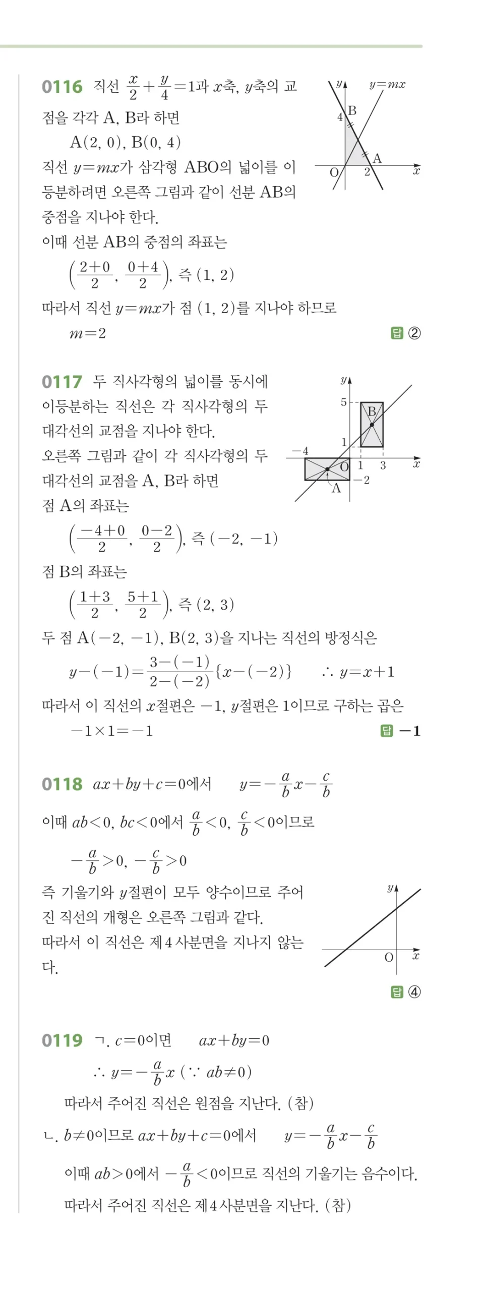 RPM 공통수학2 답지 02 직선의 방정식 해설 14쪽