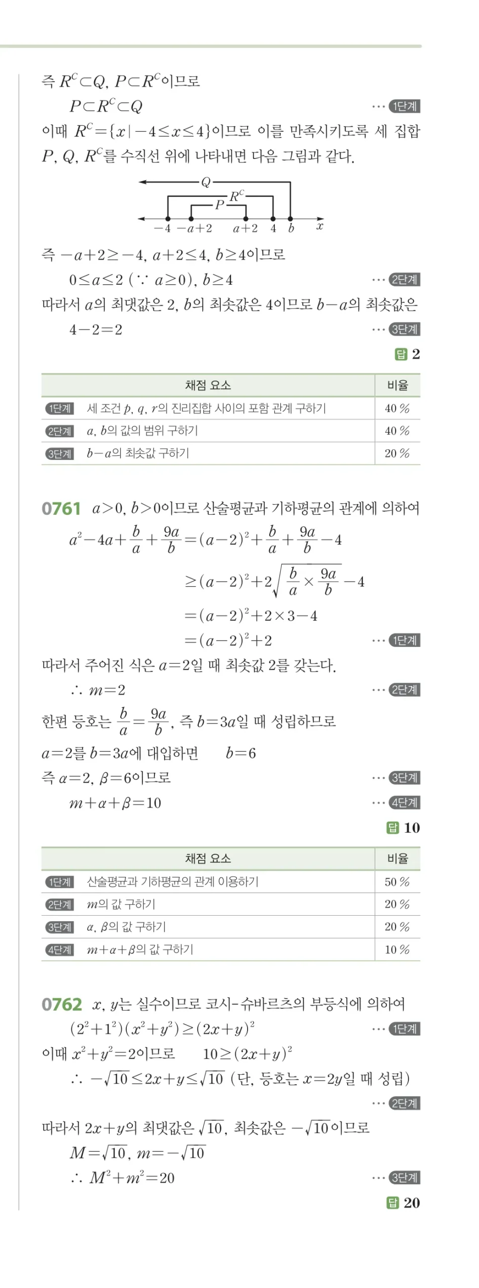 RPM 공통수학2 답지 07 명제 해설 86쪽
