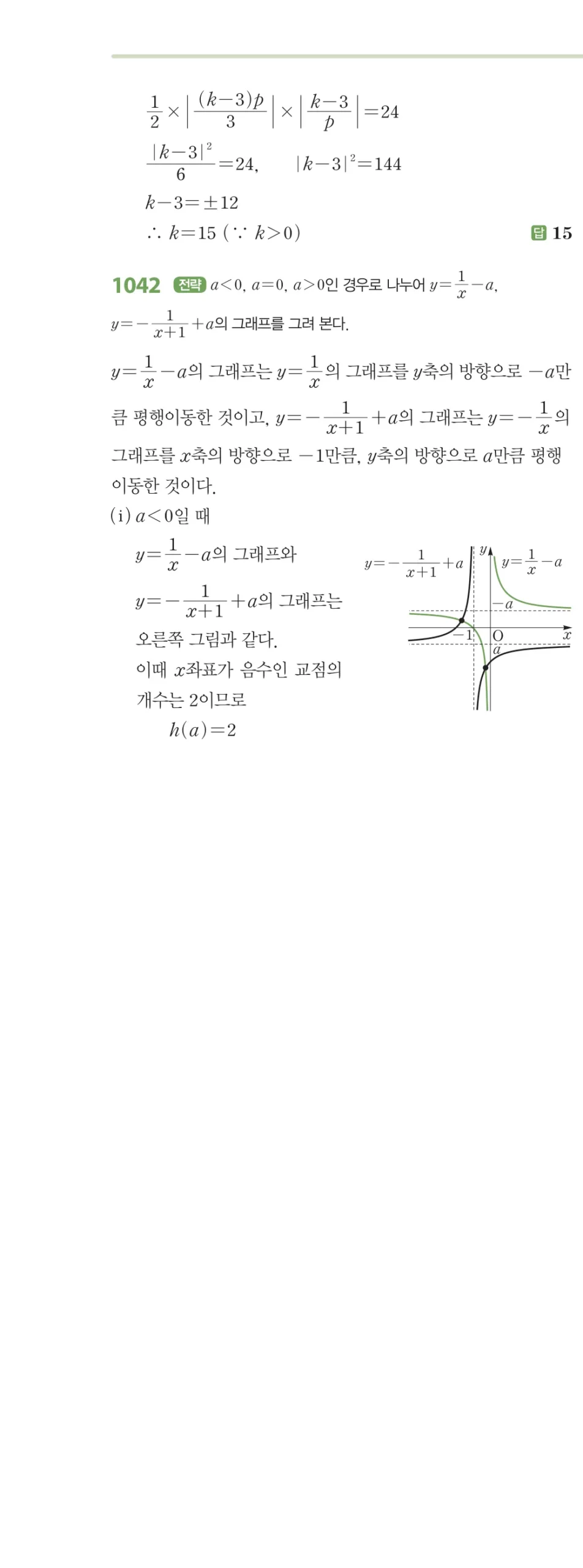 RPM 공통수학2 답지 09 유리식과 유리함수 해설 123쪽