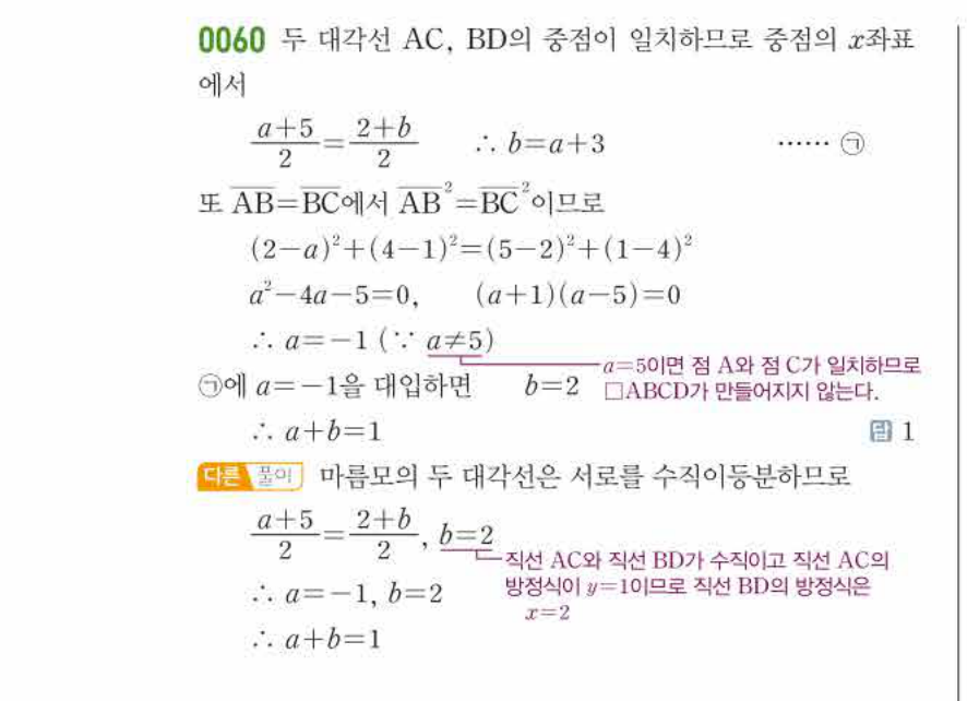 쎈공통수학2 0060번 해설 이미지 1