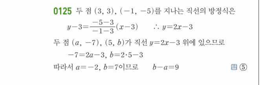 쎈공통수학2 0125번 해설
