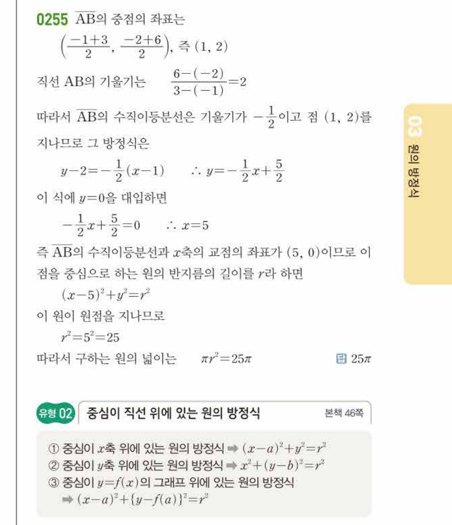 쎈공통수학2 0255번 해설
