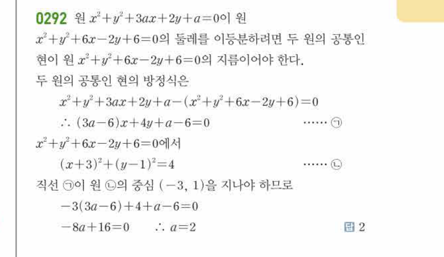 쎈공통수학2 0292번 해설