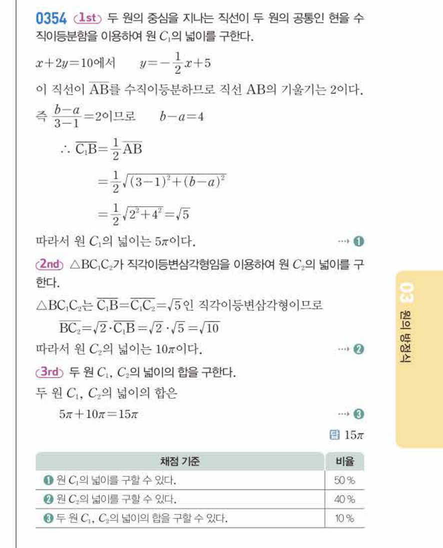 쎈공통수학2 0354번 해설