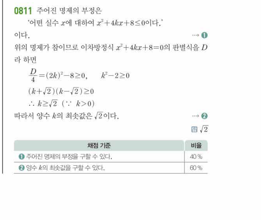 쎈공통수학2 0811번 해설