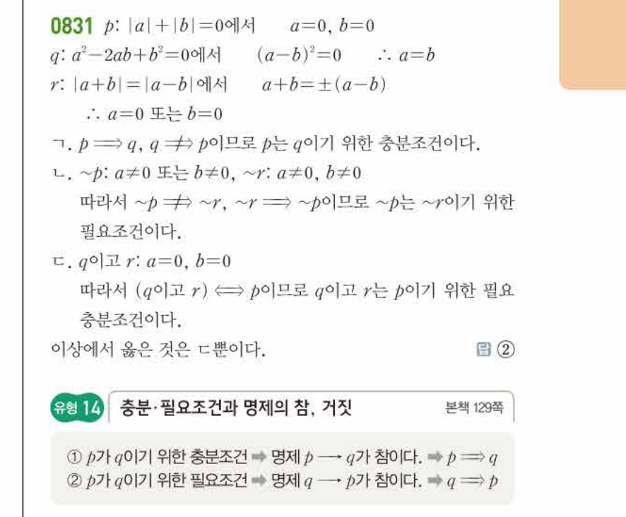 쎈공통수학2 0831번 해설