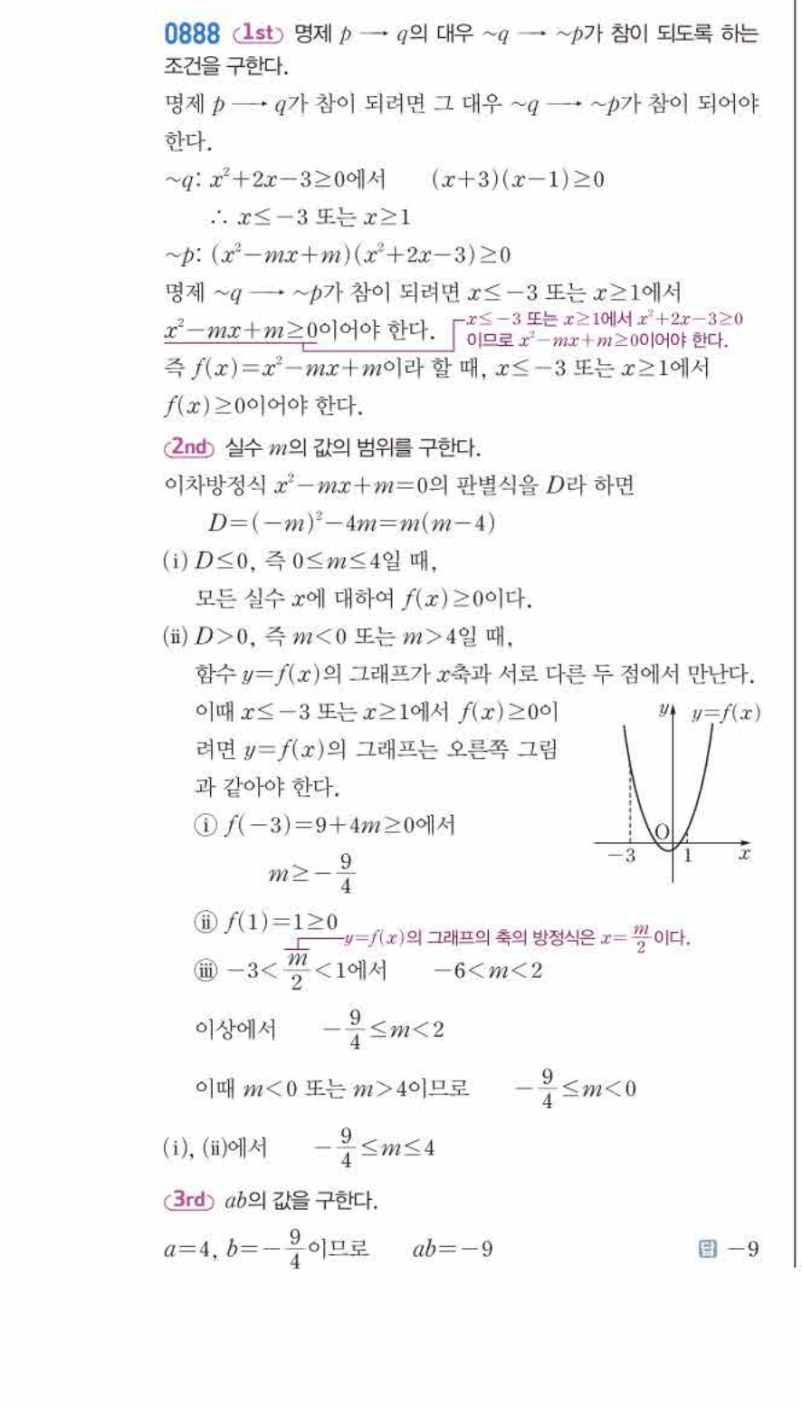 쎈공통수학2 0888번 해설