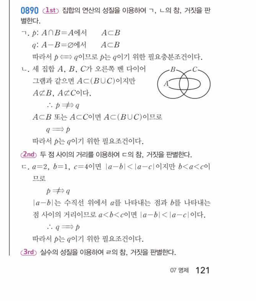 쎈공통수학2 0890번 해설