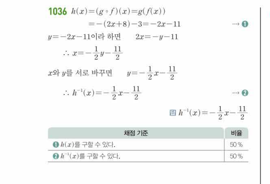 쎈공통수학2 1036번 해설