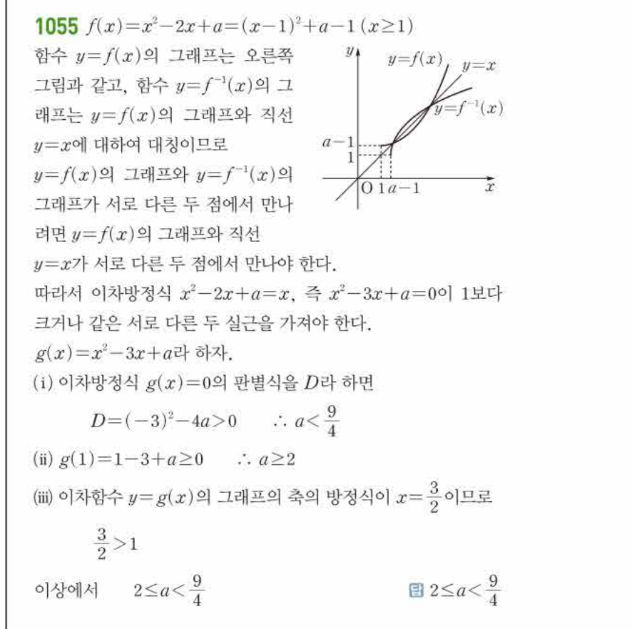 쎈공통수학2 1055번 해설