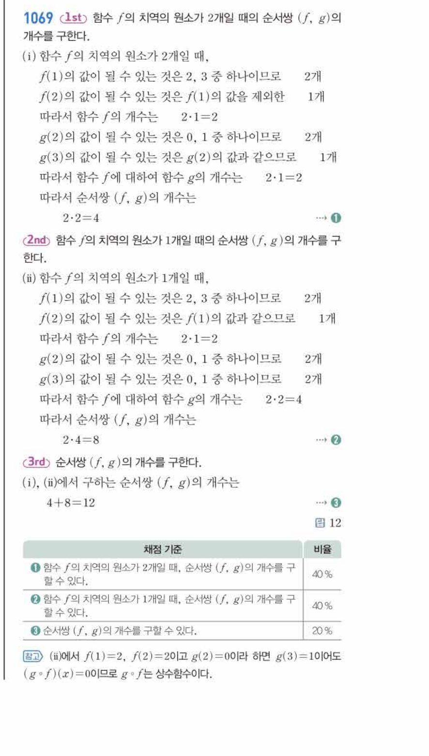 쎈공통수학2 1069번 해설