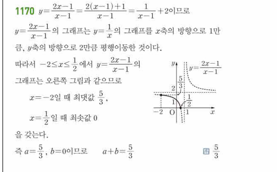 쎈공통수학2 1170번 해설