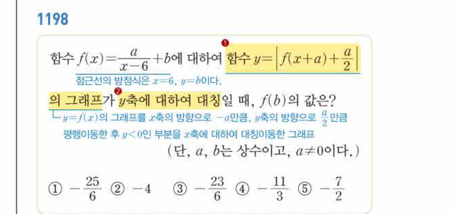 쎈공통수학2 1198번 해설