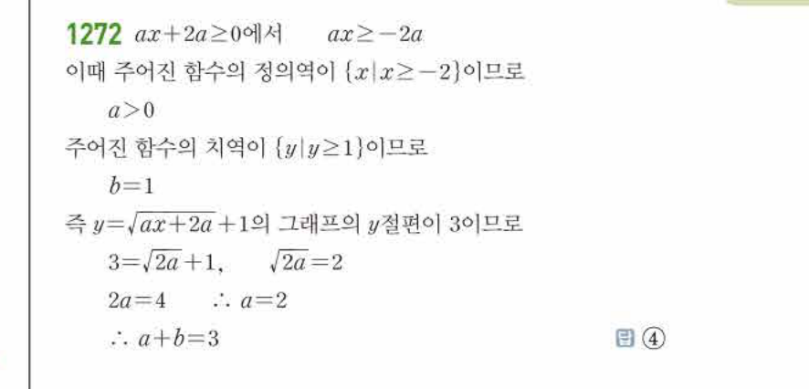 쎈공통수학2 1272번 해설