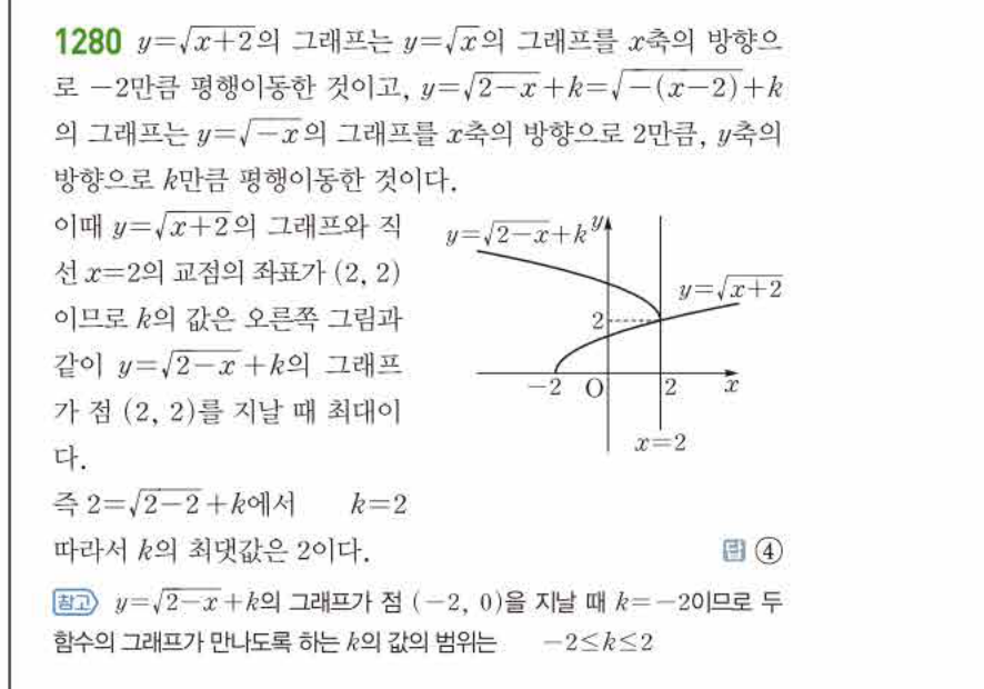 쎈공통수학2 1280번 해설