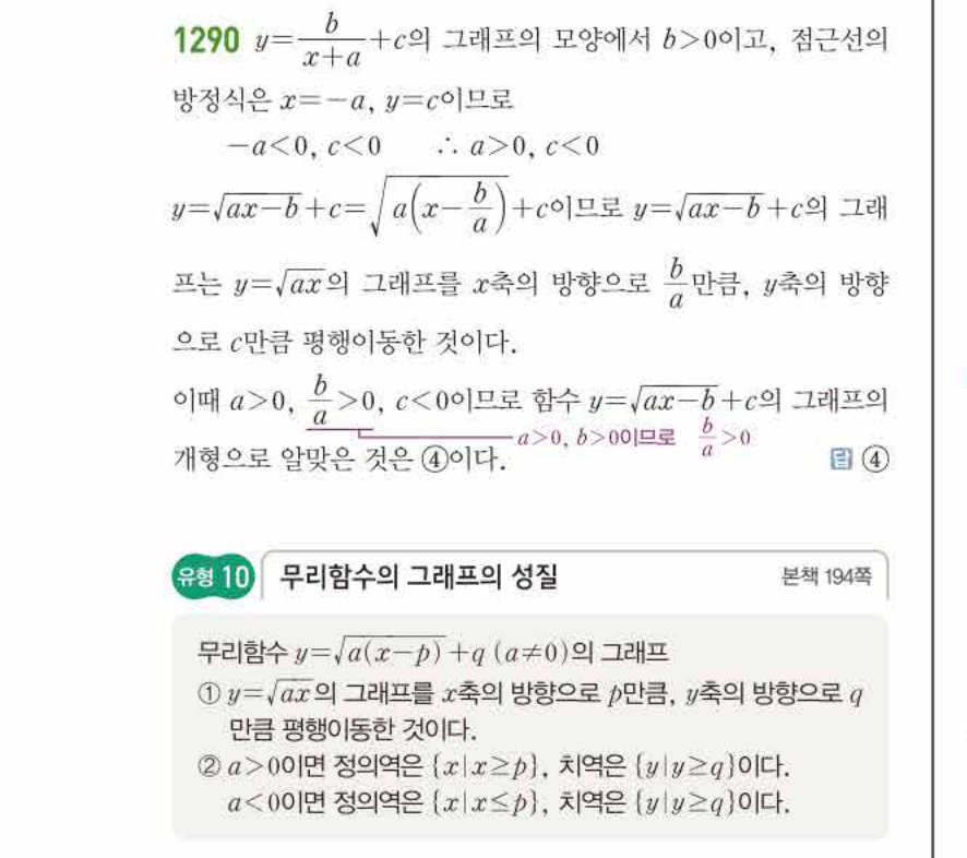 쎈공통수학2 1290번 해설