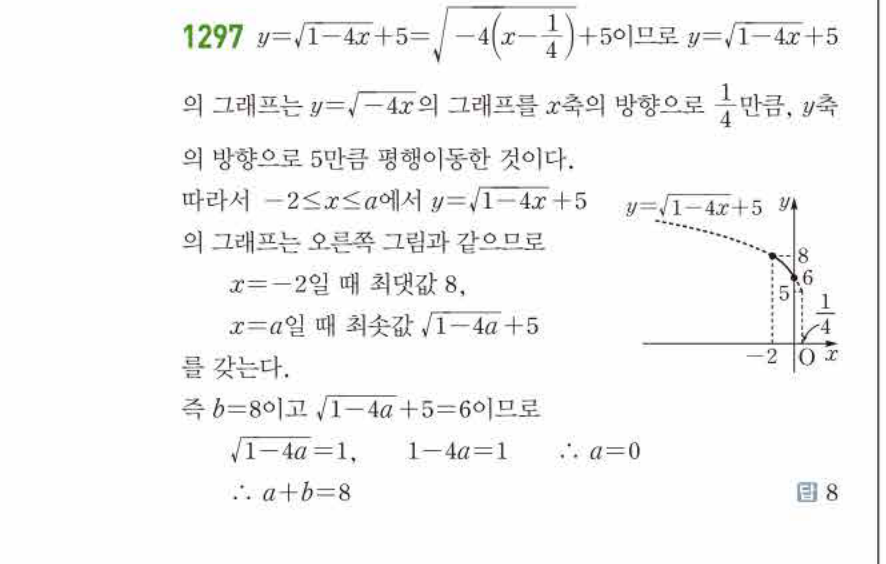 쎈공통수학2 1297번 해설