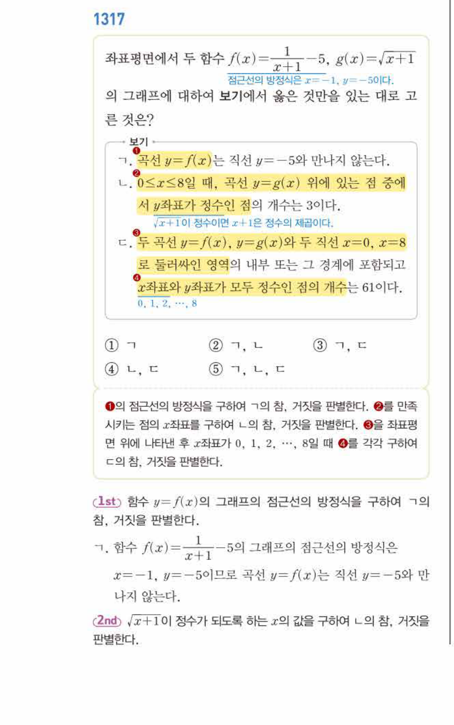 쎈공통수학2 1317번 해설