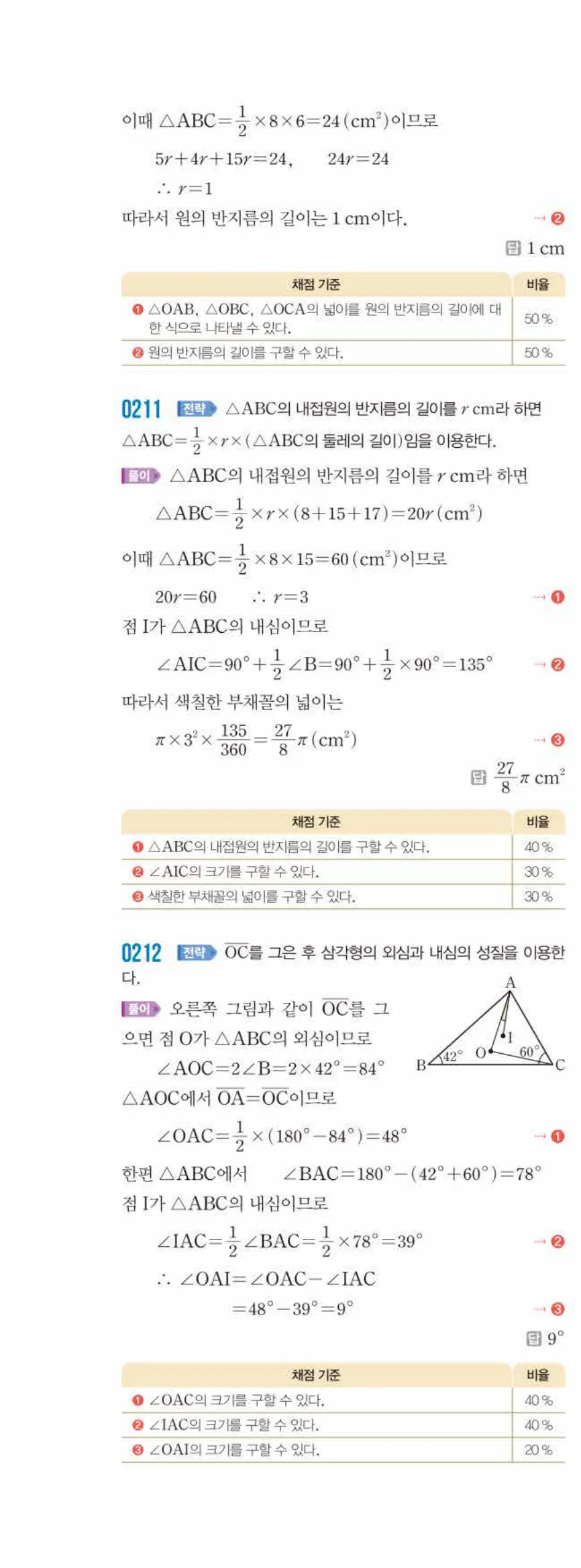 쎈수학 중2-2 03 평행사변형 답지 해설 (1)